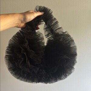 Black Tulle Mini Bag